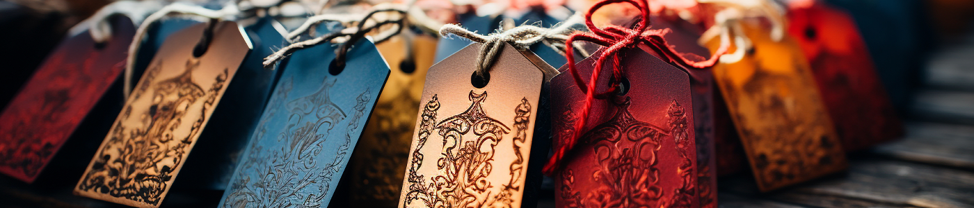 Header engraving with different prints